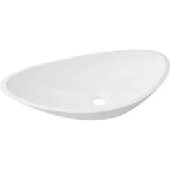 Vasque à Poser Résine De Synthèse L.56.4 X P.32.3 Cm Blanc Shila -Maison Série Magasin 70623833 3 0 5343975 v 000100000000