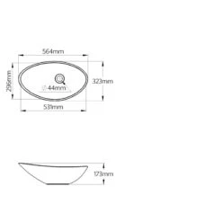 Vasque à Poser Résine De Synthèse L.56.4 X P.32.3 Cm Blanc Shila -Maison Série Magasin 70623833 6 0 5343984 h 000000001000