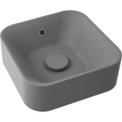 Vasque à Poser Résine De Synthèse L.38 X P.38 Cm Gris Anthracite, SENSEA Capsule -Maison Série Magasin 70638575 3 0 5343945 v 000100000000
