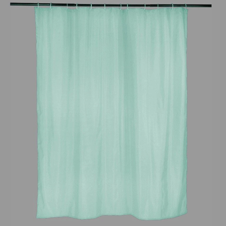 Rideau De Douche En Textile Vert L.180 X H.200 Cm, Happy SENSEA 1 Rideau De Douche En Textile Vert L.180 X H.200 Cm, Happy SENSEA