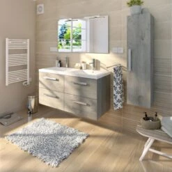 Sèche-serviettes électrique à Inertie Fluide ACOVA Tweed Blanc 750W