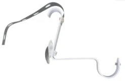 Support Sans Perçage Tringle à Rideau Ib+, 20 Mm Blanc Mat IB+