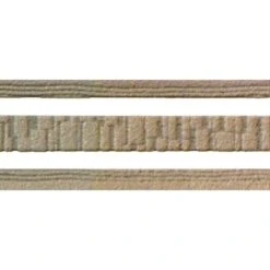 Galon, Vinyle Expansé Adhésive Pierre, L.3.5 Cm X L.10 M, Marron Et Blanc