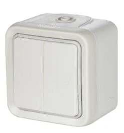 Double Interrupteur Va-et-vient étanche Plexo, LEGRAND