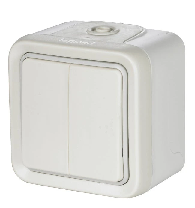 Double Interrupteur Va-et-vient étanche Plexo, LEGRAND 1 Double Interrupteur Va-et-vient étanche Plexo, LEGRAND
