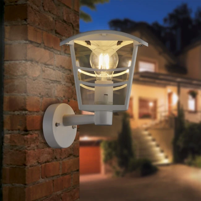 Applique Montante Extérieure E27 Max 60W Blanc Palama INSPIRE 1 Applique Montante Extérieure E27 Max 60W Blanc Palama INSPIRE