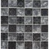 Mosaïque Mur Select Arabesque Argent Gris Noir 4.8 X 4.8 Cm