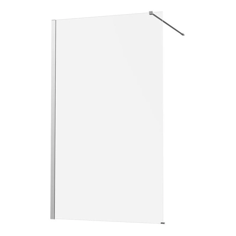 Paroi De Douche à L’italienne, L.80 Cm Remix Verre Transparent 8 Mm Chromé 2 Paroi De Douche à L’italienne, L.80 Cm Remix Verre Transparent 8 Mm Chromé – Image 2