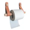 Dérouleur à Papier WC Bois, Effet Cuir Et Bois, Capsule