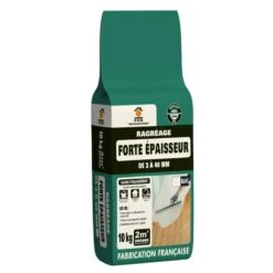Ragréage Forte épaisseur, Blanc, 2m²,10 KG