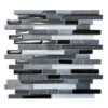 Mosaïque Mur Fusion Noir Et Blanc 30.6 X 34.7 Cm ARTENS