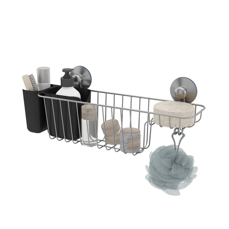 Panier De Bain / Douche Slim à Ventouser, Chromé, Remix 2 Panier De Bain / Douche Slim à Ventouser, Chromé, Remix – Image 2