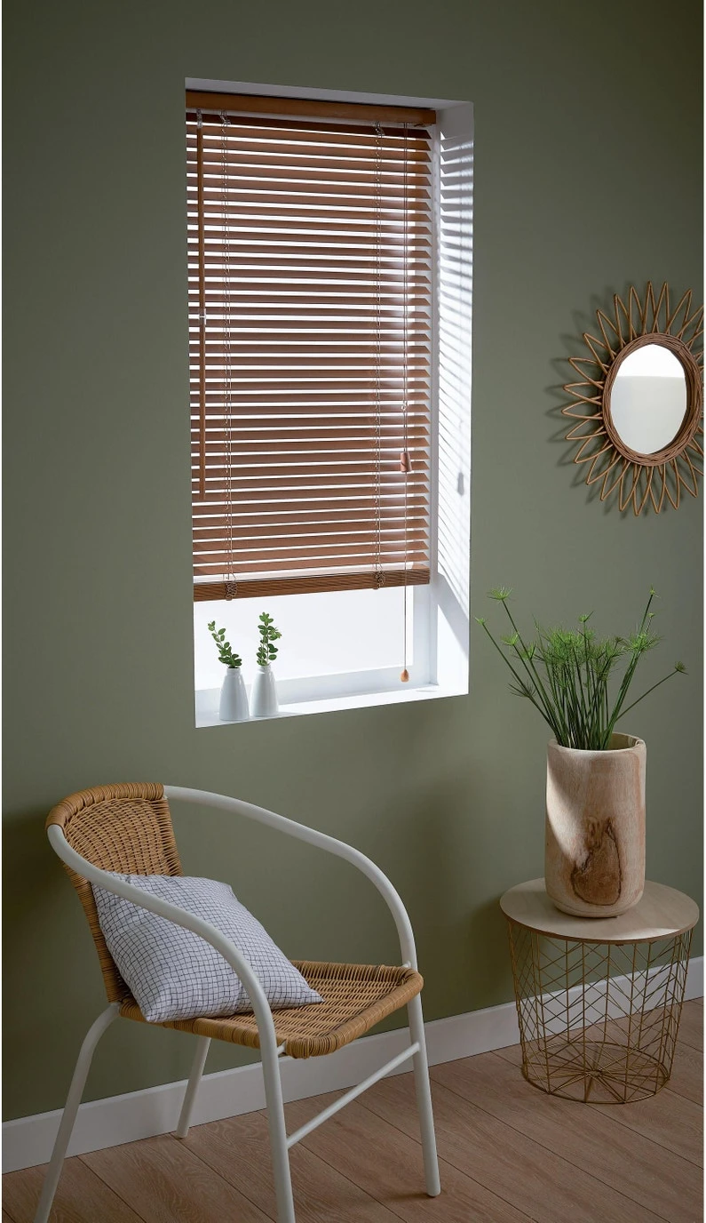 Store Vénitien Bois, Marron Clair Rushmore, L.50 X H.130 Cm 1 Store Vénitien Bois, Marron Clair Rushmore, L.50 X H.130 Cm