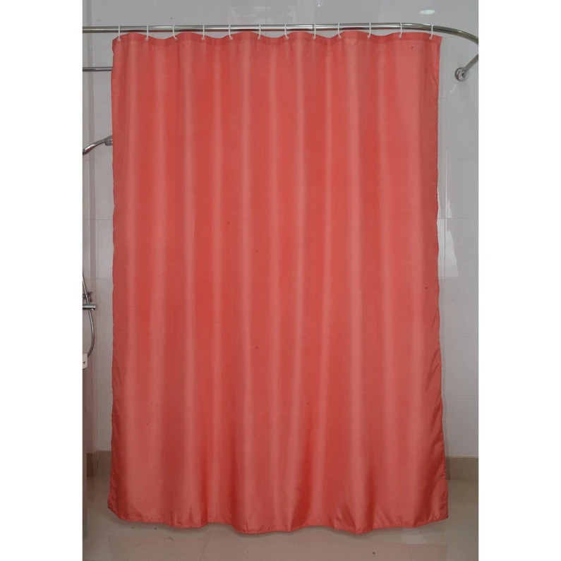Rideau De Douche En Textile Rouge L.180 X H.200 Cm SENSEA 1 Rideau De Douche En Textile Rouge L.180 X H.200 Cm SENSEA