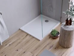 Receveur De Douche L.100 X L.80 Cm, Résine Blanc Easy