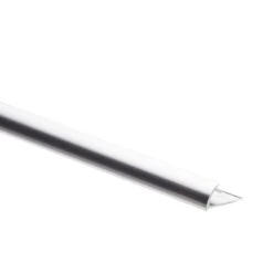 Quart-de-rond Mur Et Sol Argent Brillant Aluminium L.250 Cm X Ep.8 Mm