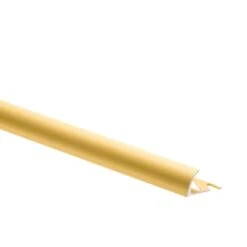 Quart-de-rond Mur Et Sol Doré Mat Aluminium L.250 Cm X Ep.8 Mm