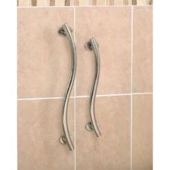 Barre D’appui à Fixer Courbe, Acier Inoxydable, L.61 Cm