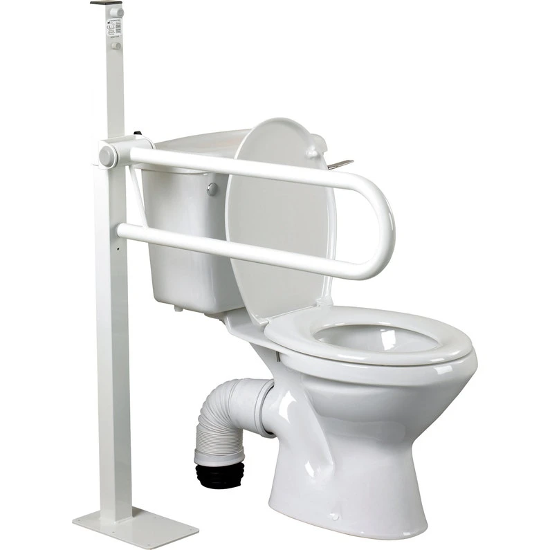 Barre D’appui à Fixer Relevable, Acier époxy, L.55 Cm, Blanc 091078617 1 Barre D’appui à Fixer Relevable, Acier époxy, L.55 Cm, Blanc 091078617