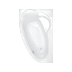 Baignoire Asymétrique Gauche L.176x L.110 Cm Blanc, ALLIBERT Zeli