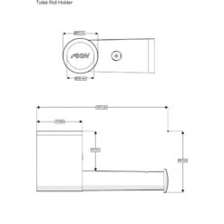 Dérouleur à Papier WC Plastique, Blanc Et Chromé, Onyx -Maison Série Magasin 82023760 3 0 5730589 v 000000000000
