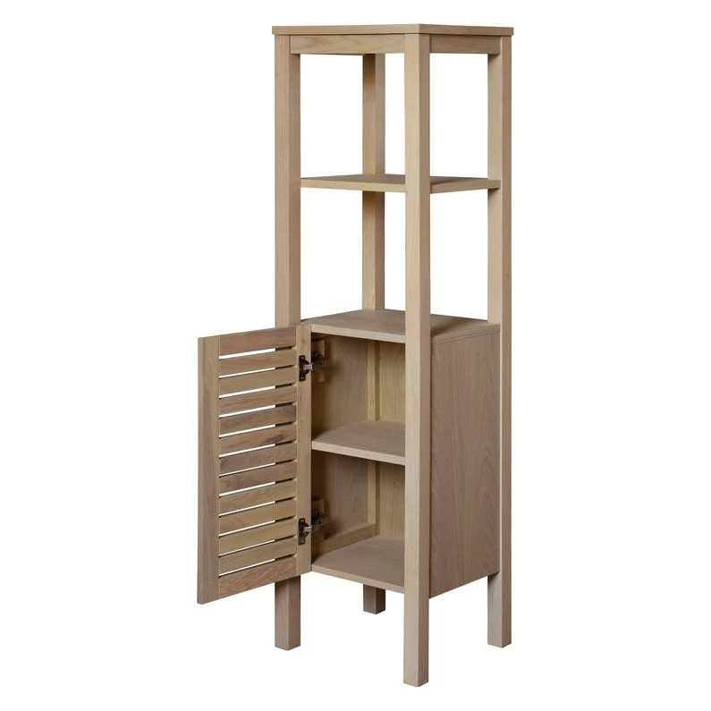 Meuble Salle De Bains 4 Pièces L.90 X H.78 X P.50 Cm, Effet Chêne, Talix B 4 Meuble Salle De Bains 4 Pièces L.90 X H.78 X P.50 Cm, Effet Chêne, Talix B – Image 4