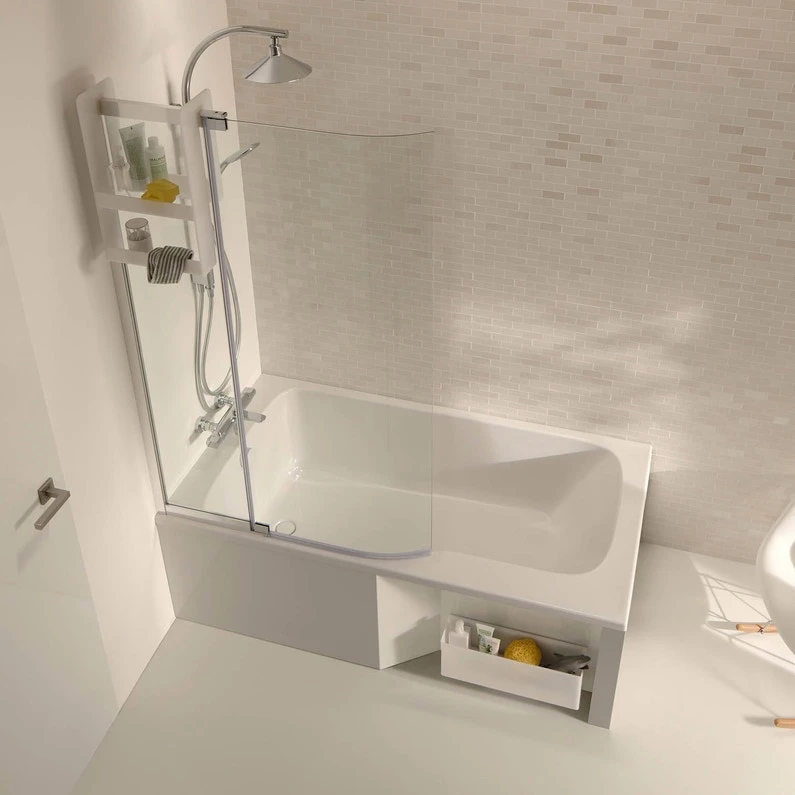 Baignoire Rectangulaire L.160x L.85 Cm, JACOB DELAFON Malice Version Droite 1 Baignoire Rectangulaire L.160x L.85 Cm, JACOB DELAFON Malice Version Droite