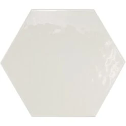 Carrelage Mur Blanc émaillé L.17.5 X L.20 Cm, Hexa