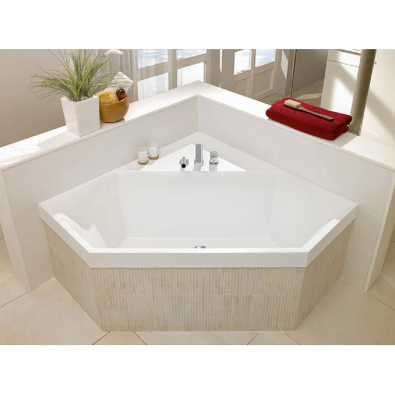 Baignoire Hexagonale L.190x L.80 Cm Blanc, VILLEROY & BOCH Squaro Crystal 1 Baignoire Hexagonale L.190x L.80 Cm Blanc, VILLEROY & BOCH Squaro Crystal