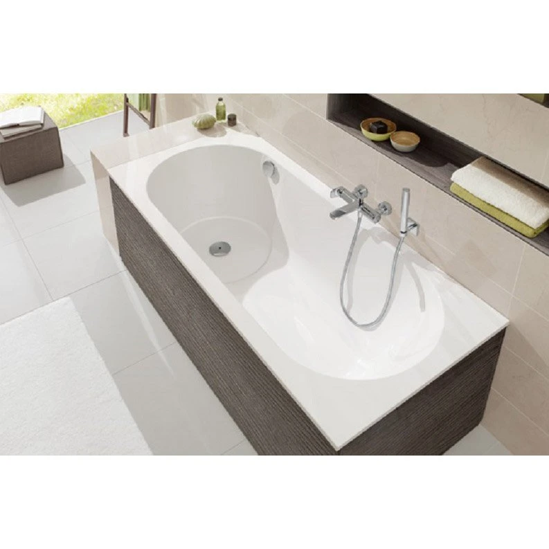 Baignoire îlot Rectangulaire L.180x L.80 Cm Blanc, VILLEROY & BOCH Libra Crystal 1 Baignoire îlot Rectangulaire L.180x L.80 Cm Blanc, VILLEROY & BOCH Libra Crystal