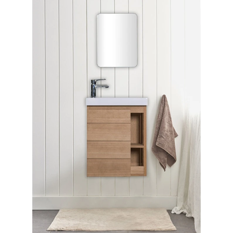 Meuble Lave-mains, Fairway L.40 X H.48 X P.23 Cm, Frêne Naturel, Fairway 1 Meuble Lave-mains, Fairway L.40 X H.48 X P.23 Cm, Frêne Naturel, Fairway