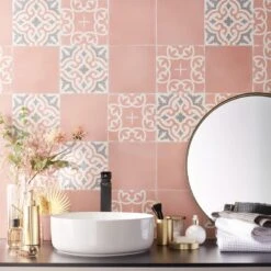 Carreau De Ciment Mur Uni Gris Mat L.20 X L.20 Cm, Elise