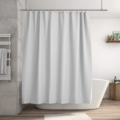 Rideau De Douche En Peva Smoke N°6 L.180 X H.200 Cm, Essential SENSEA