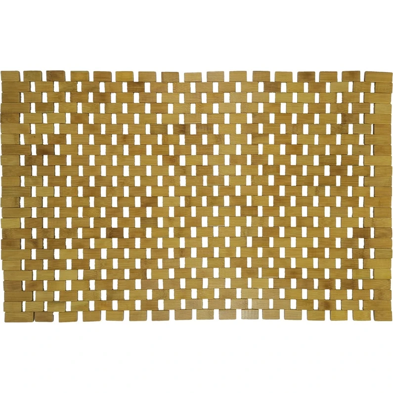 Tapis De Bain L.50 X L.80 Cm Marron, Borneo SENSEA 1 Tapis De Bain L.50 X L.80 Cm Marron, Borneo SENSEA