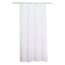 Rideau De Douche En Textile White N°0 L.120 X H.200 Cm, Happy SENSEA
