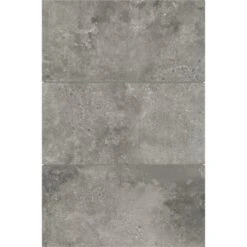 Carrelage Mur Béton Gris Anthracite Mat L.50 X L.0.95 Cm, Helio