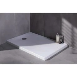 Receveur De Douche Extraplat, Acrylique, Blanc Pierre L.90 X L.90 Cm, Ipso