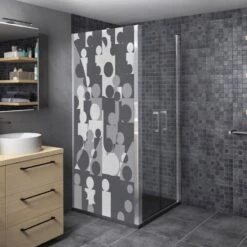 Sticker Paroi De Douche 100x200cm Tour Noire, PLAGE