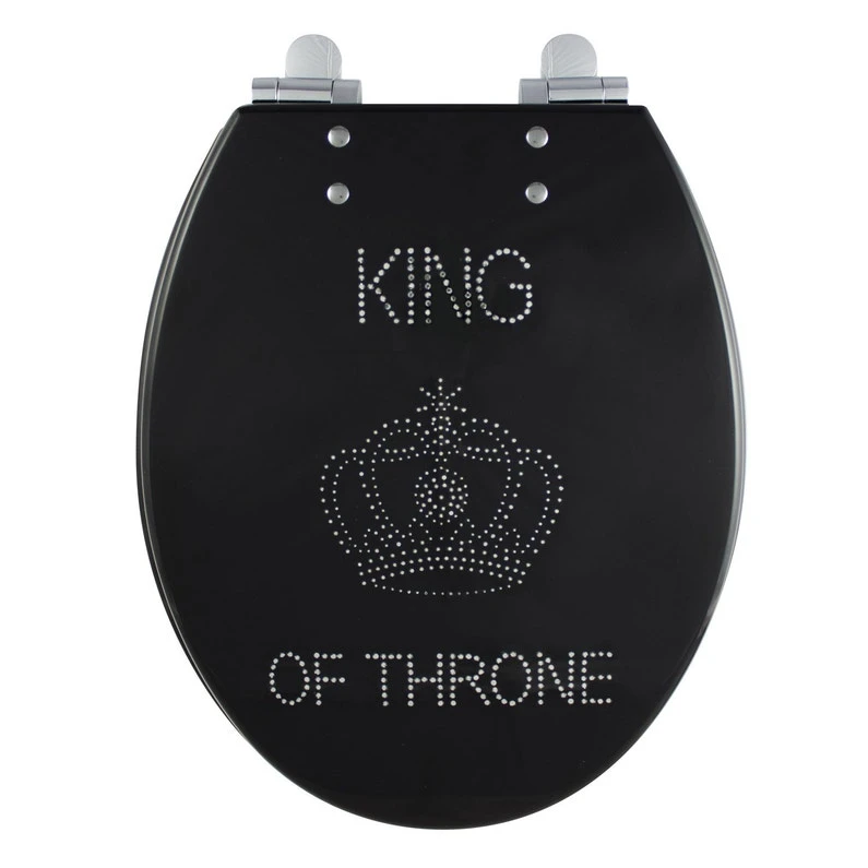 Abattant Frein De Chute Noir Résine King Of Throne 1 Abattant Frein De Chute Noir Résine King Of Throne