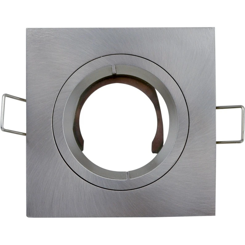Anneau Pour Spot à Encastrer Bbc Fixe Sans Ampoule GU10 Aluminium 1 Anneau Pour Spot à Encastrer Bbc Fixe Sans Ampoule GU10 Aluminium