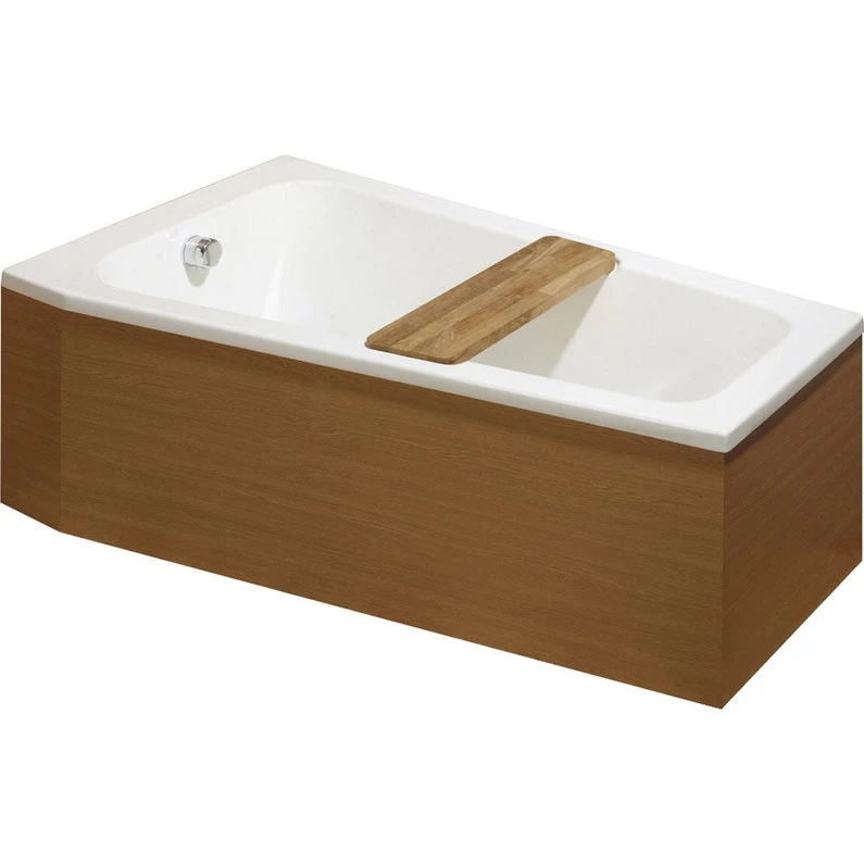 Baignoire Asymétrique L.160x L.90 Cm Blanc, SUCAL Twineo 1 Baignoire Asymétrique L.160x L.90 Cm Blanc, SUCAL Twineo