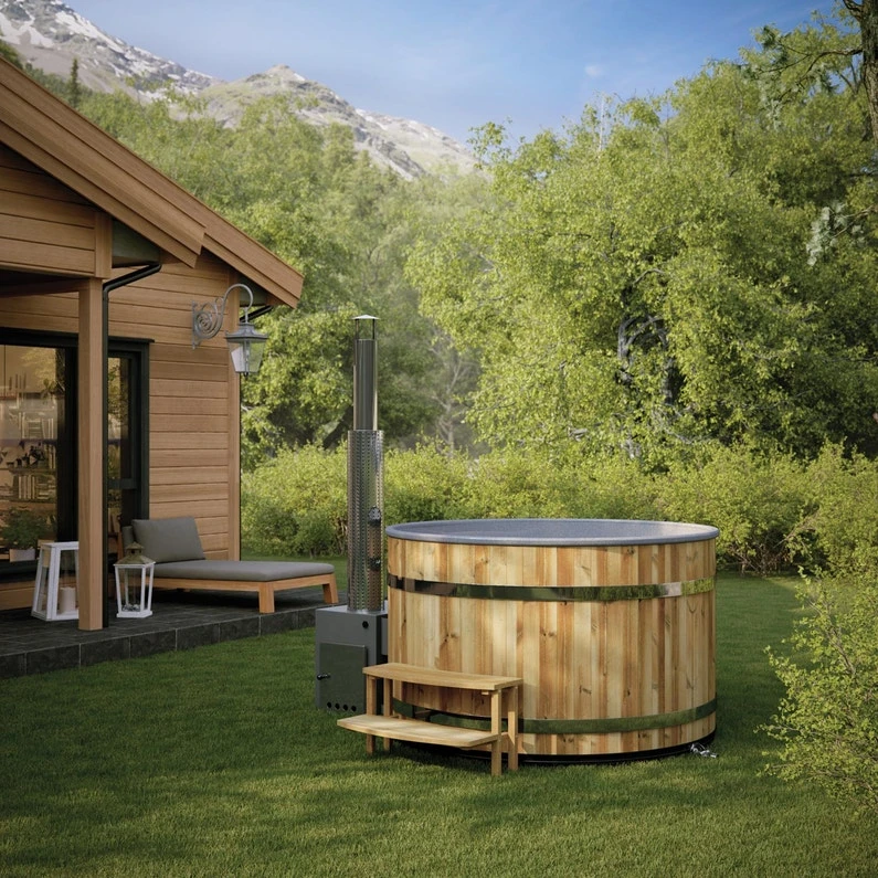 Bain Nordique En Bois, 6 Places, KIRAMI, Cozy 1 Bain Nordique En Bois, 6 Places, KIRAMI, Cozy