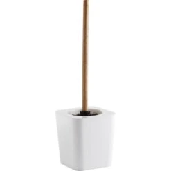 Brosse WC Plastique Scandi, Blanc-blanc N°0