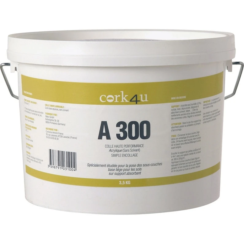 Colle En Pâte Vi31-a300 Sous-couche Sol, Blanc 3.5 Kg 1 Colle En Pâte Vi31-a300 Sous-couche Sol, Blanc 3.5 Kg