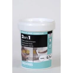 Colle Et Joint 2en1, Carrelage, CERMIX, Blanc, 0.7m², 1.5KG