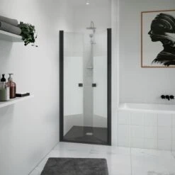 Douche Neo, Avec Receveur Kioto2 Noir 90X90 Cm