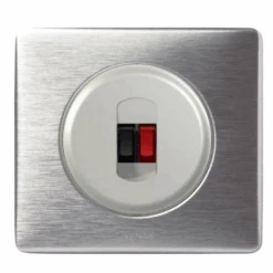 Legrand Céliane – Prise Haut -Parleur Simple – Ensemble Aluminium Complet