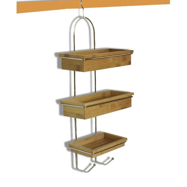 Etagère De Bain / Douche à Suspendre, Naturel, Wellness 1 Etagère De Bain / Douche à Suspendre, Naturel, Wellness