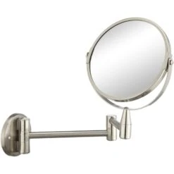 Miroir Grossissant X 2.5 Rond à Fixer (perçage), H.15 X L.15, Beauty Articulé