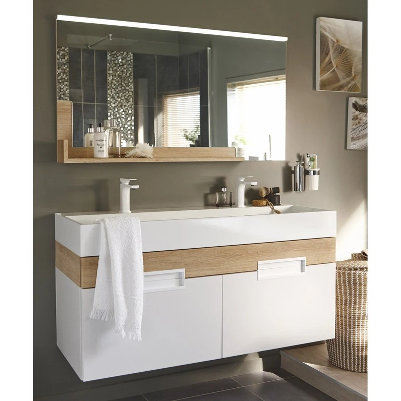 Miroir Lumineux Avec éclairage Intégré, L.90 X H.64 Cm Eden 2 Miroir Lumineux Avec éclairage Intégré, L.90 X H.64 Cm Eden – Image 2